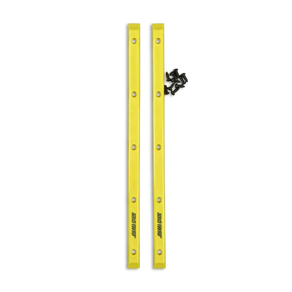 Santa Cruz Slimline Skateboard Rails (2 Pack) - Neon Yellow