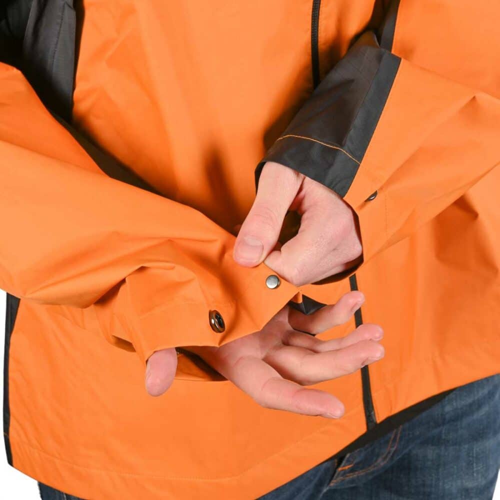 Adidas Tech Shell Windbreaker Jacket - Black/Focus Orange