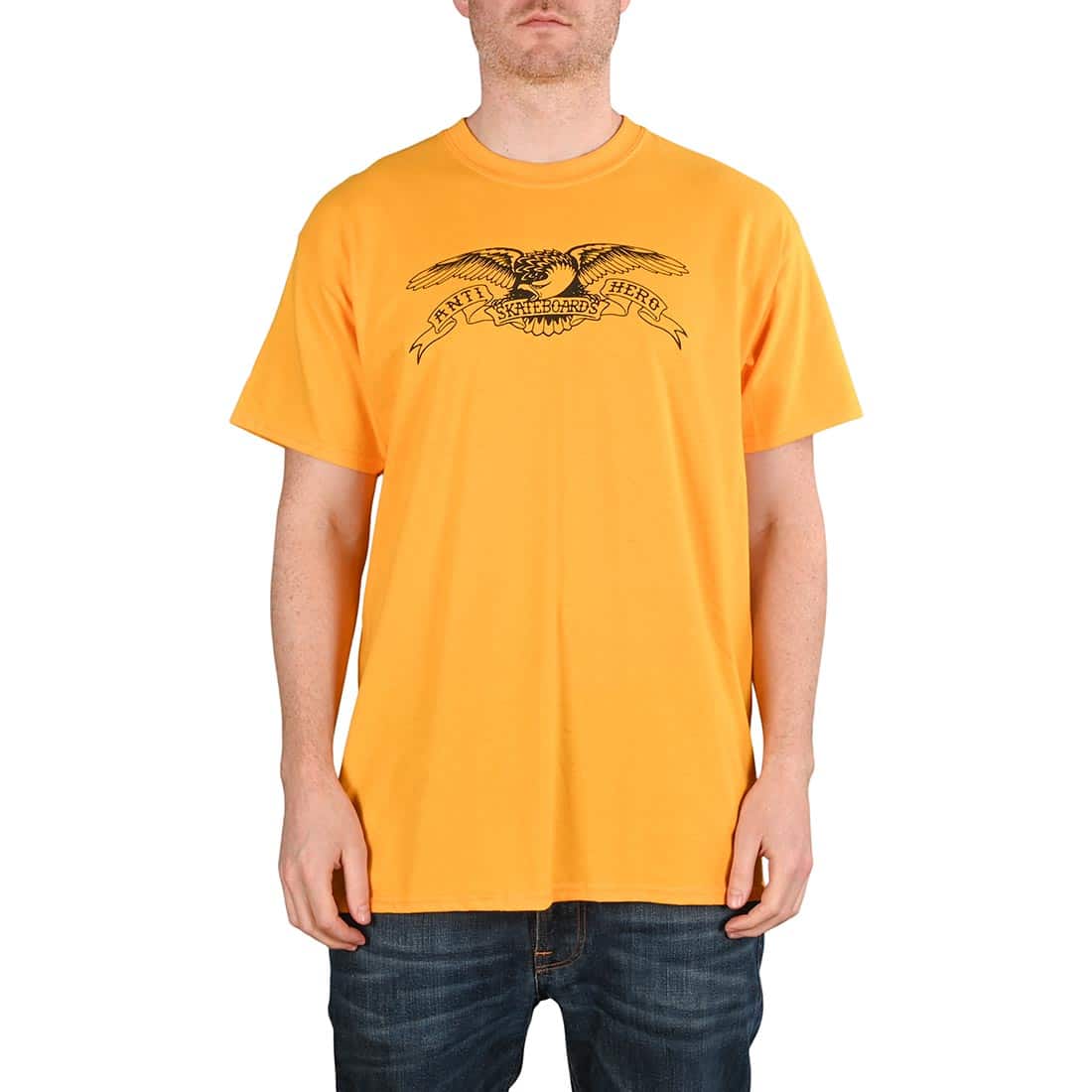 Anti Hero Basic Eagle S/S T-Shirt - Gold/Black -  M
