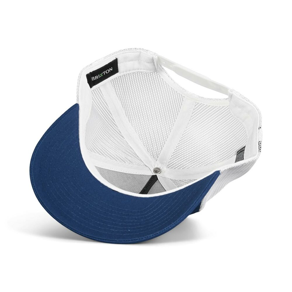 Brixton Alpha Block X C MP Mesh Back Trucker Cap - Mountain Blue
