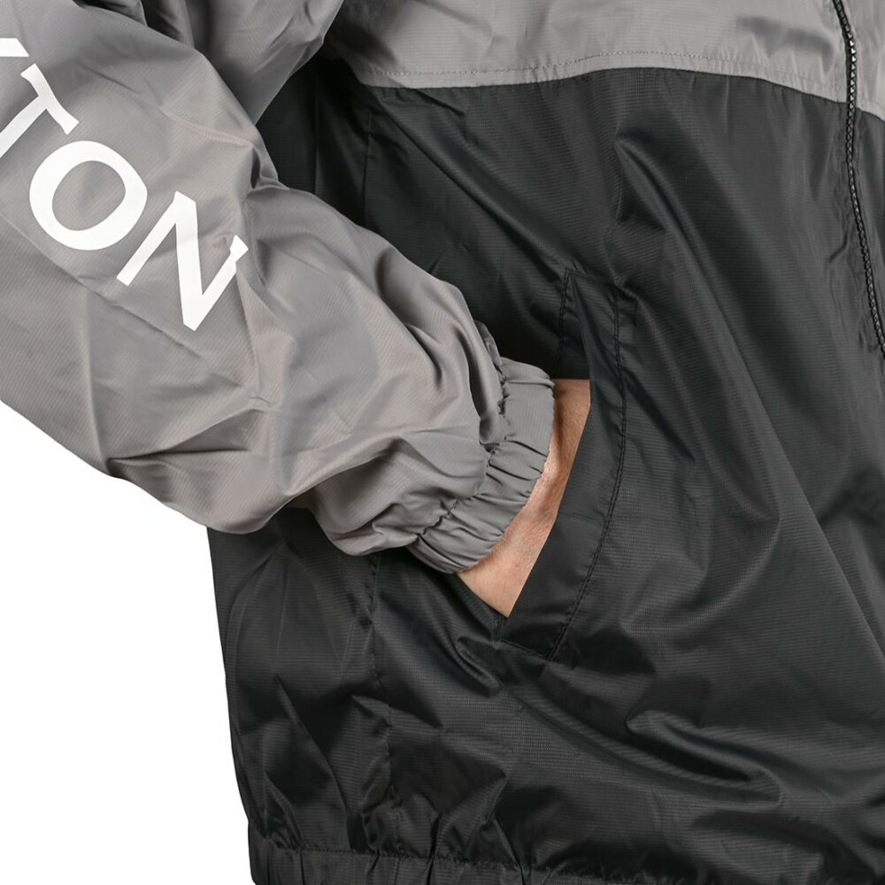 Brixton Claxton Alton LW Zip Hooded Jacket - Black/Grey