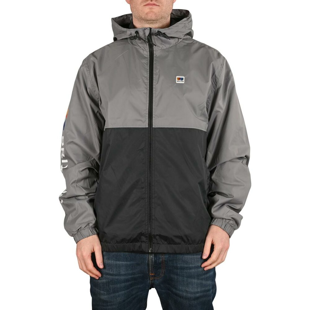 Brixton Claxton Alton LW Zip Hooded Jacket - Black/Grey