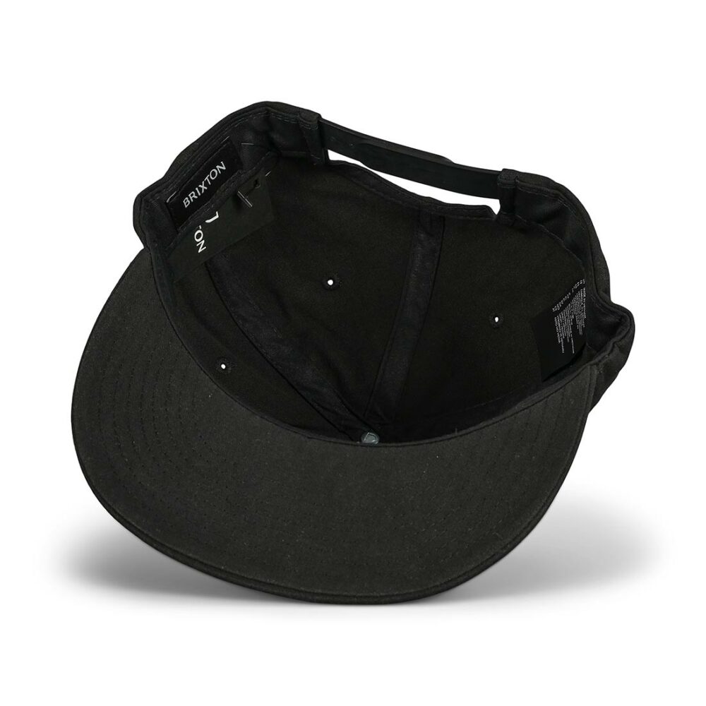 Brixton Steadfast HP Snapback Hat - Black