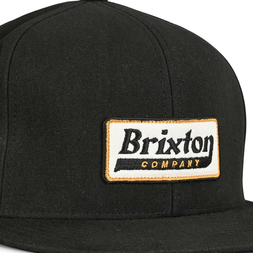 Brixton Steadfast HP Snapback Hat - Black