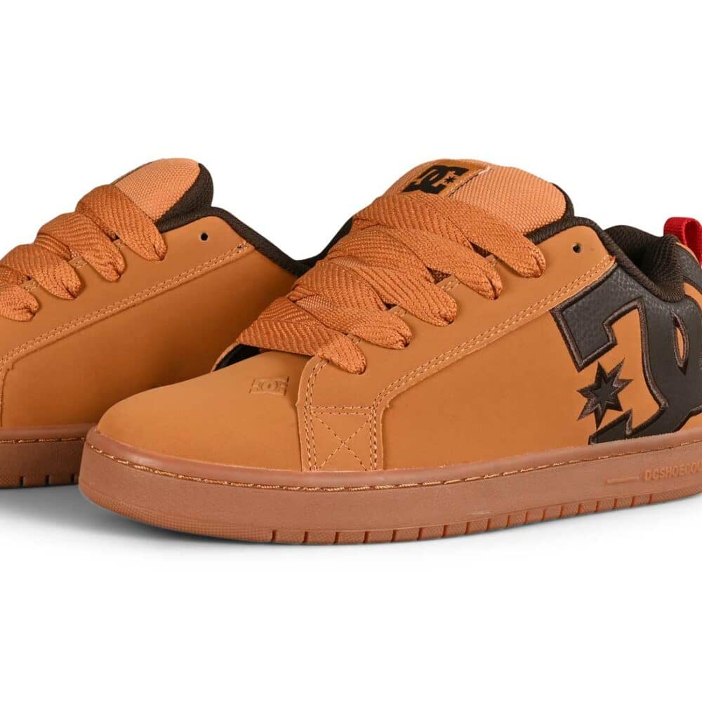 DC Court Graffik SE Skate Shoes - Wheat/Turkish Coffee