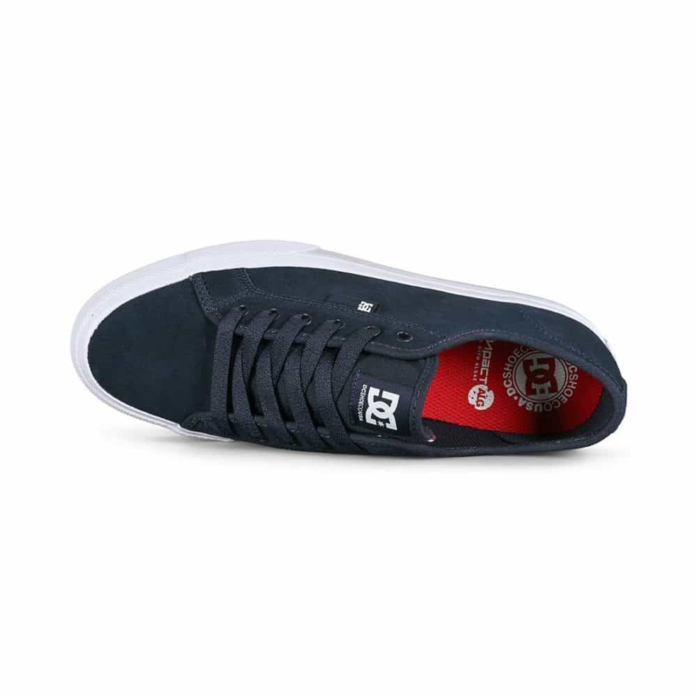 DC Manual S Skate Shoes - Navy/White