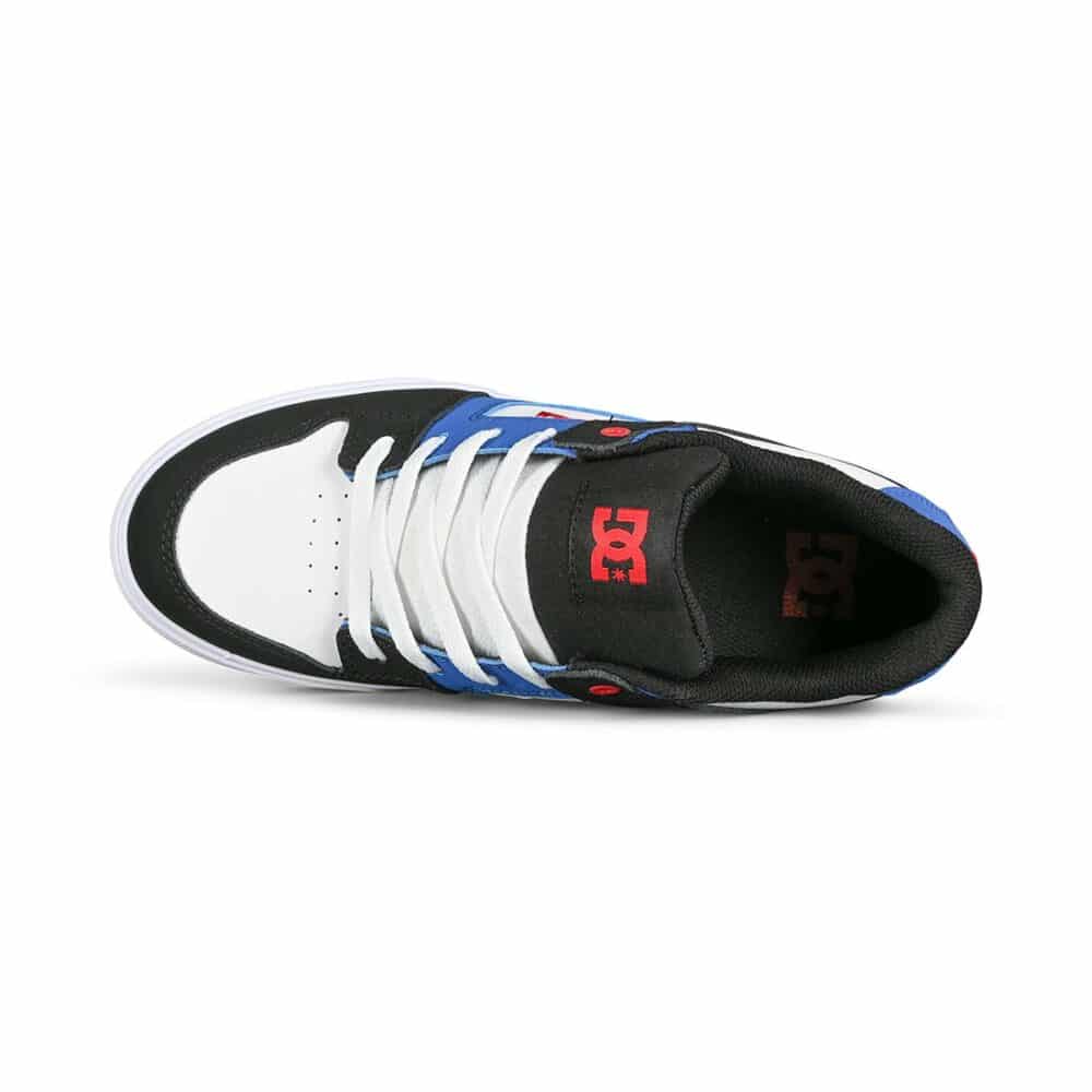 DC Pure (Youth) Skate Shoes - White/Black/Royal