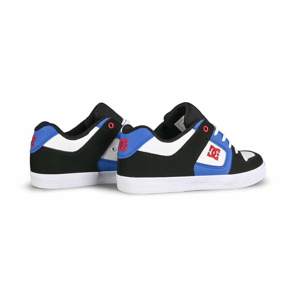 DC Pure (Youth) Skate Shoes - White/Black/Royal