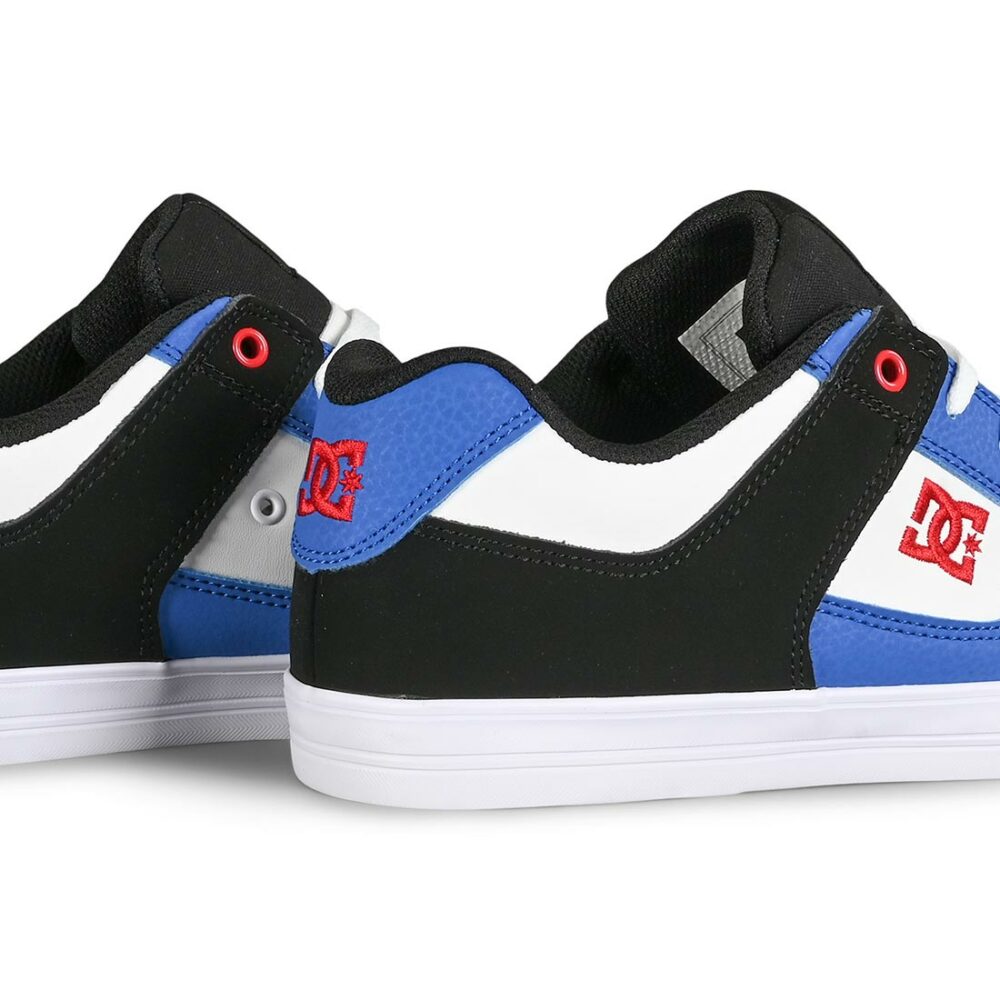 DC Pure (Youth) Skate Shoes - White/Black/Royal