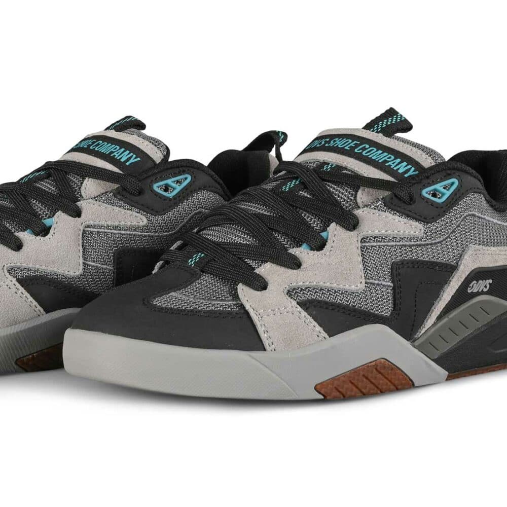 DVS Devious Skate Shoes - Charcoal/Black/Turquoise