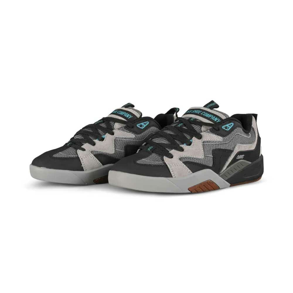 DVS Devious Skate Shoes - Charcoal/Black/Turquoise