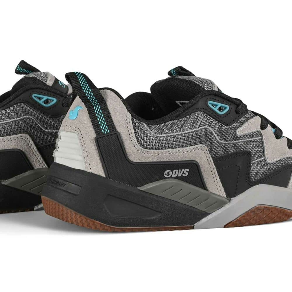 DVS Devious Skate Shoes - Charcoal/Black/Turquoise