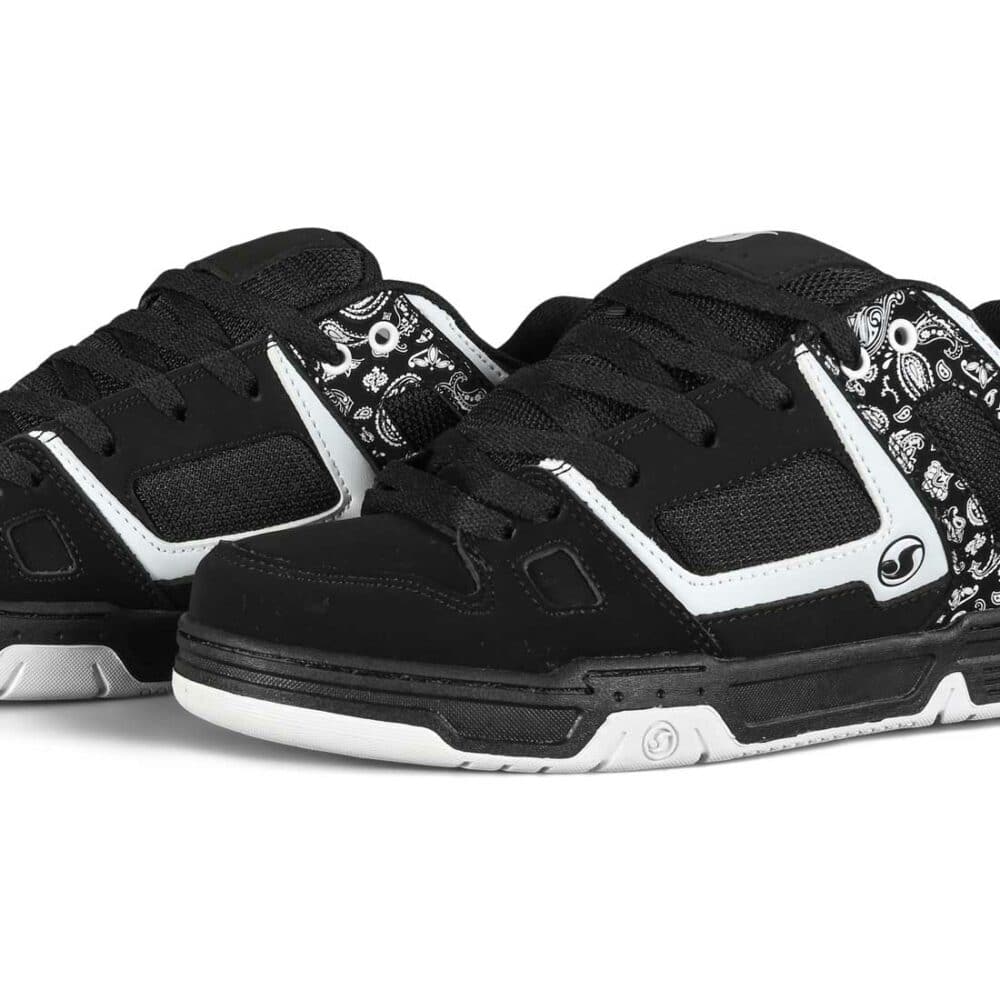 DVS Gambol Skate Shoes - Black/White/PU Nubuck