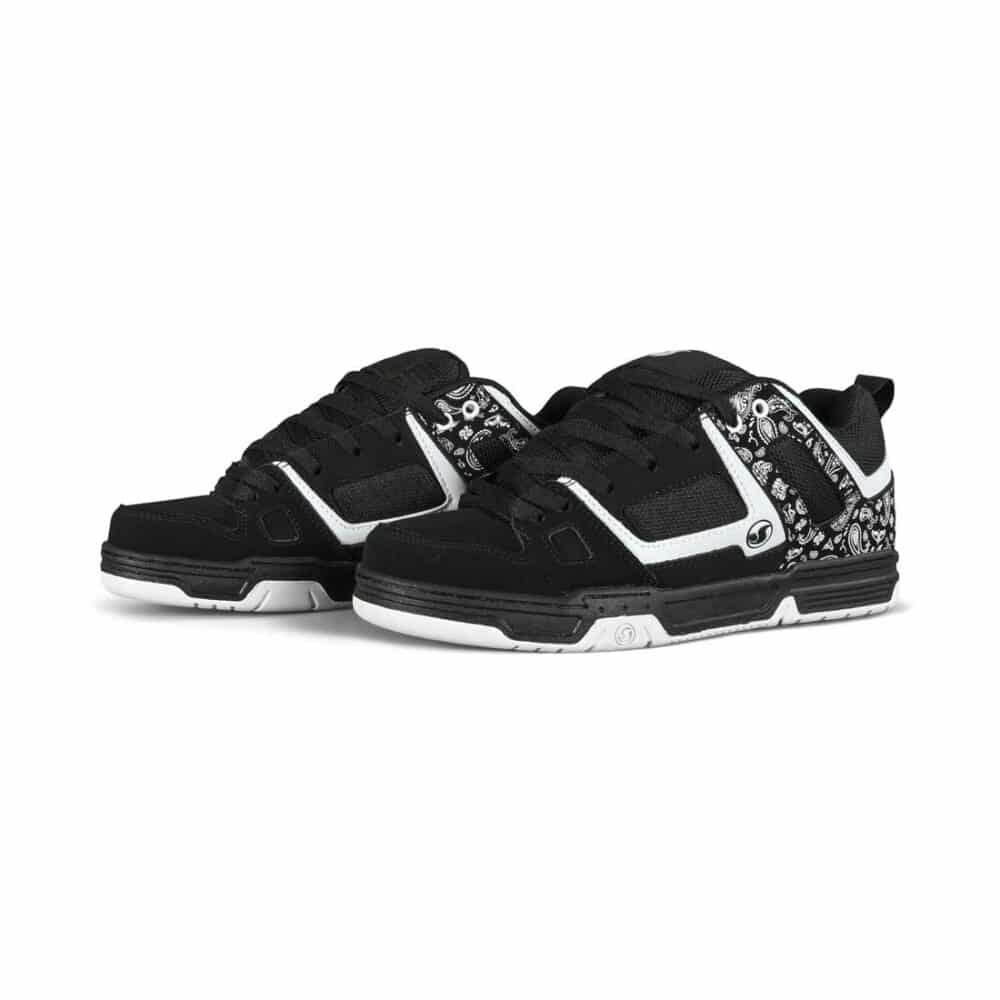 DVS Gambol Skate Shoes - Black/White/PU Nubuck