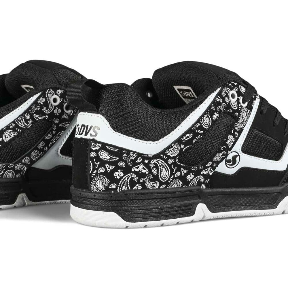 DVS Gambol Skate Shoes - Black/White/PU Nubuck