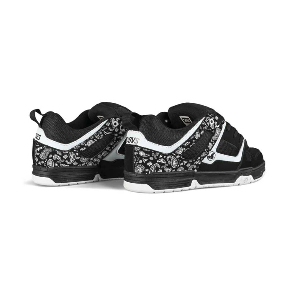 DVS Gambol Skate Shoes - Black/White PU Nubuck