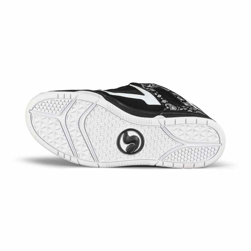 DVS Gambol Skate Shoes - Black/White PU Nubuck