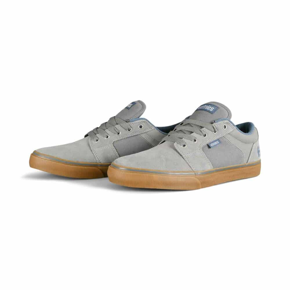 Etnies Barge LS Skate Shoes - Grey/Blue/Gum