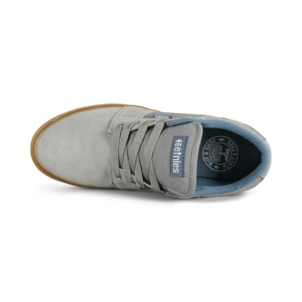 Etnies Barge LS Skate Shoes - Grey/Blue/Gum