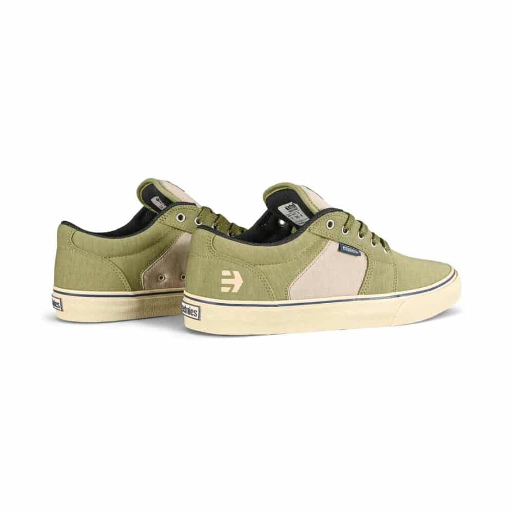 Etnies Barge Preserve Skate Shoes - Olive/Tan