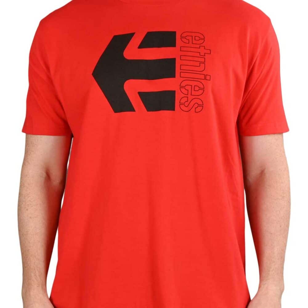 Etnies Corp Combo S/S T-Shirt - Red/Black