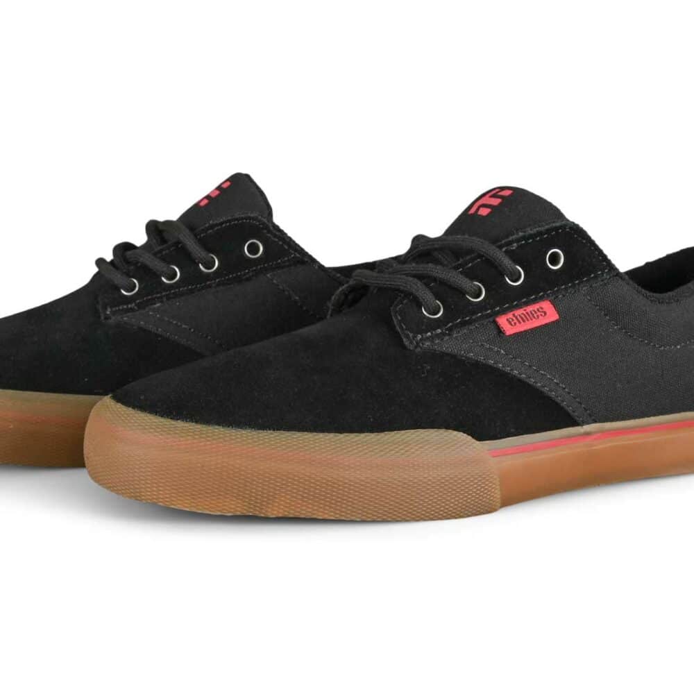 Etnies Jameson Vulc Skate Shoes - Black/Red/Gum