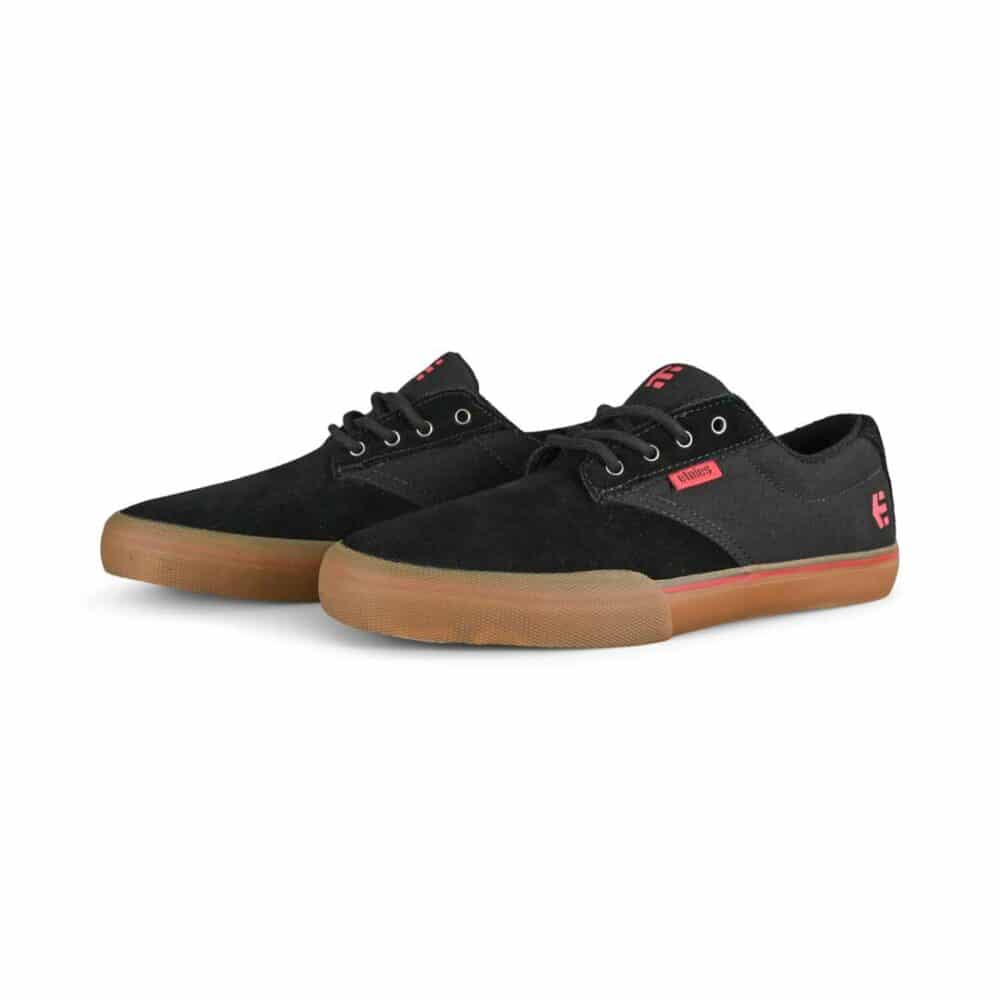 Etnies Jameson Vulc Skate Shoes - Black/Red/Gum