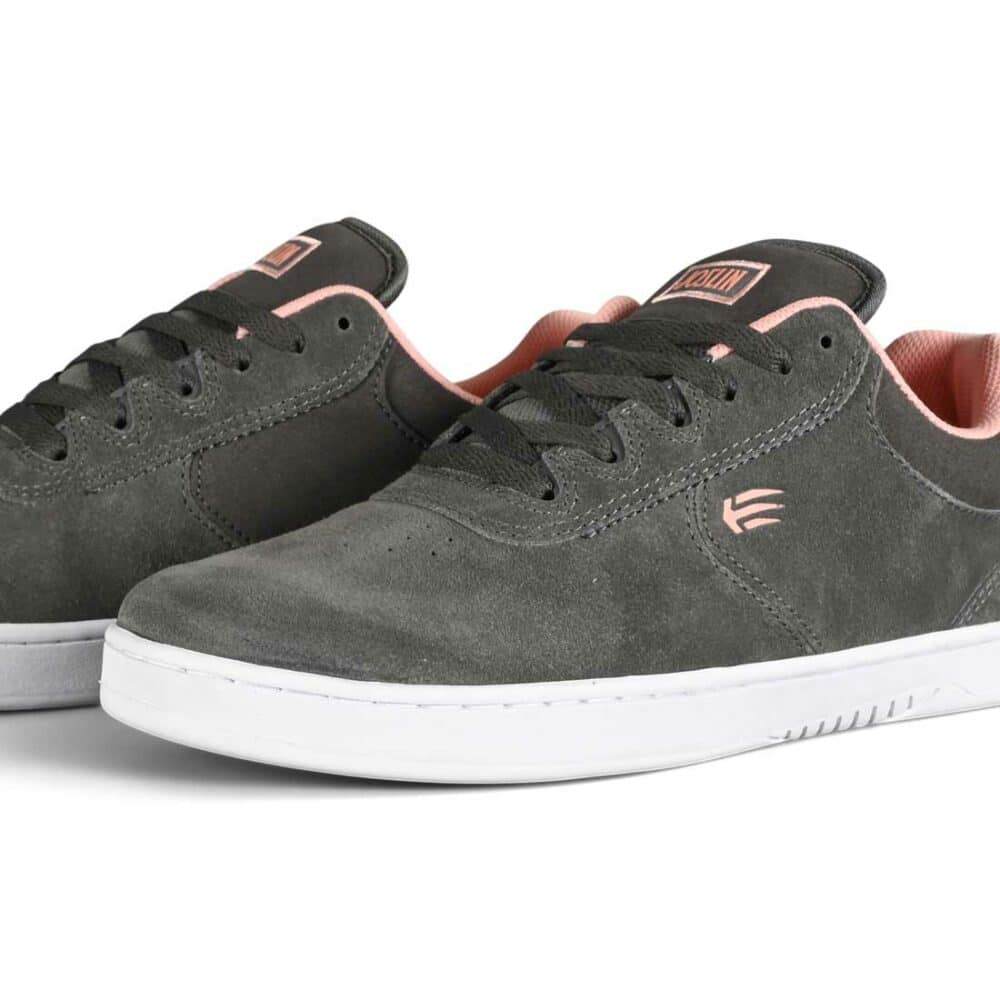 Etnies Joslin Skate Shoes Grey/Pink Supereight