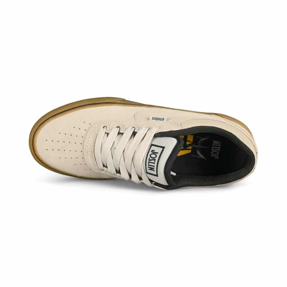 Etnies Joslin Vulc Skate Shoes - White/Black/Gum