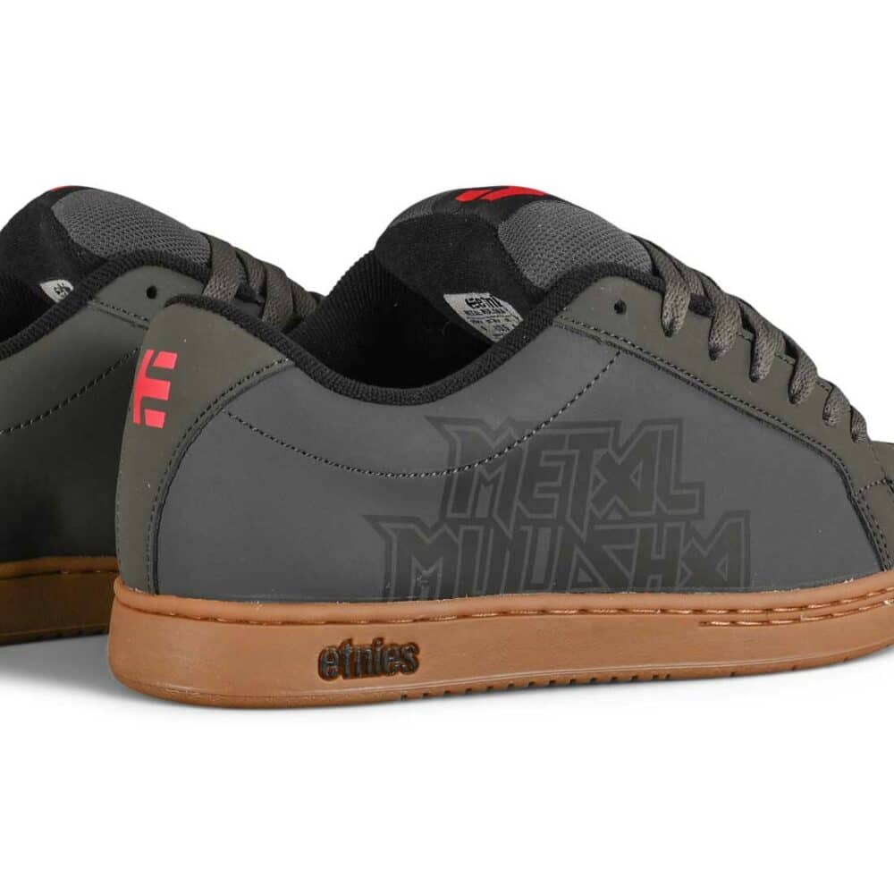 Etnies Metal Mulisha Kingpin 2 Skate Shoes - Dark Grey/Black/Gum