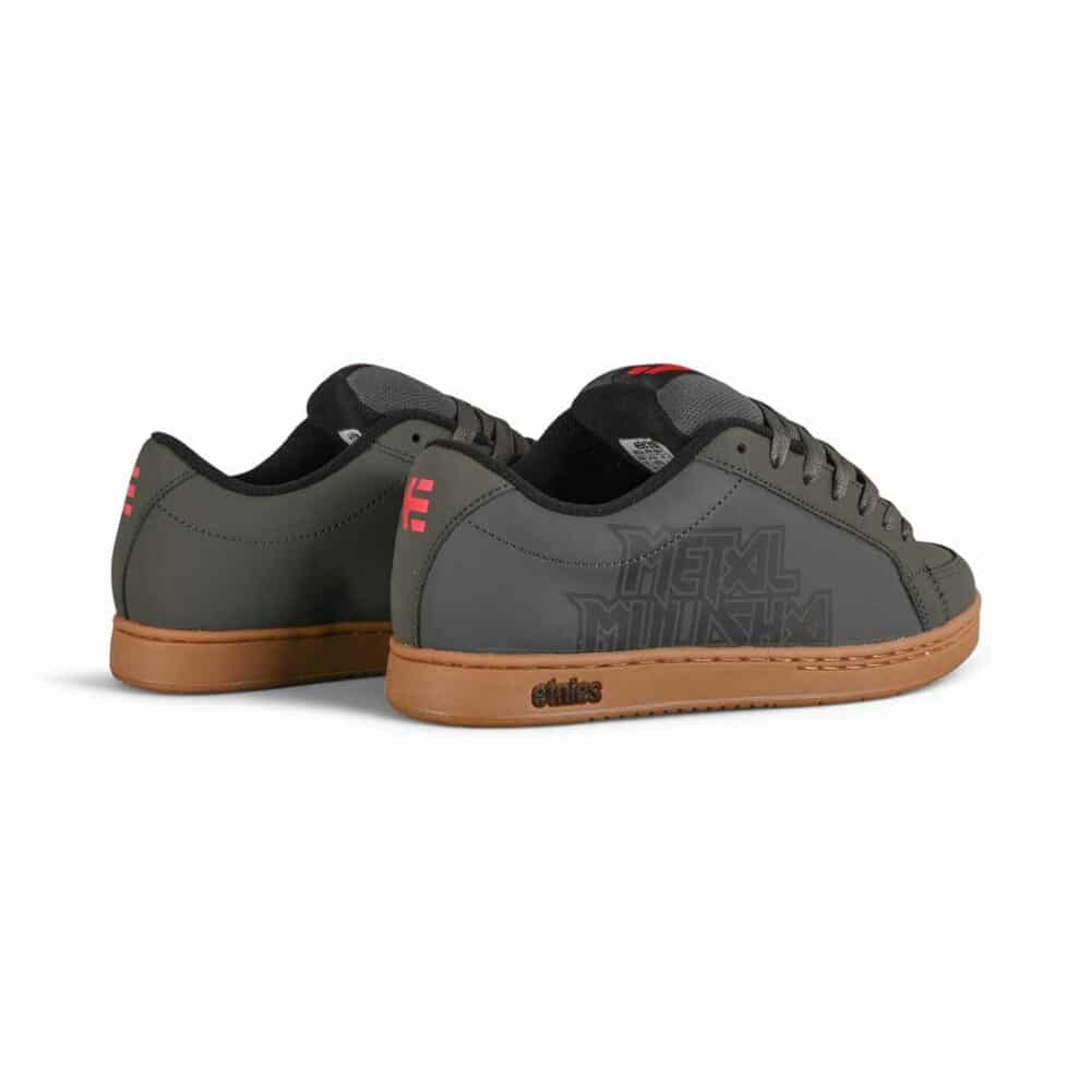 Etnies Metal Mulisha Kingpin 2 Skate Shoes - Dark Grey/Black/Gum