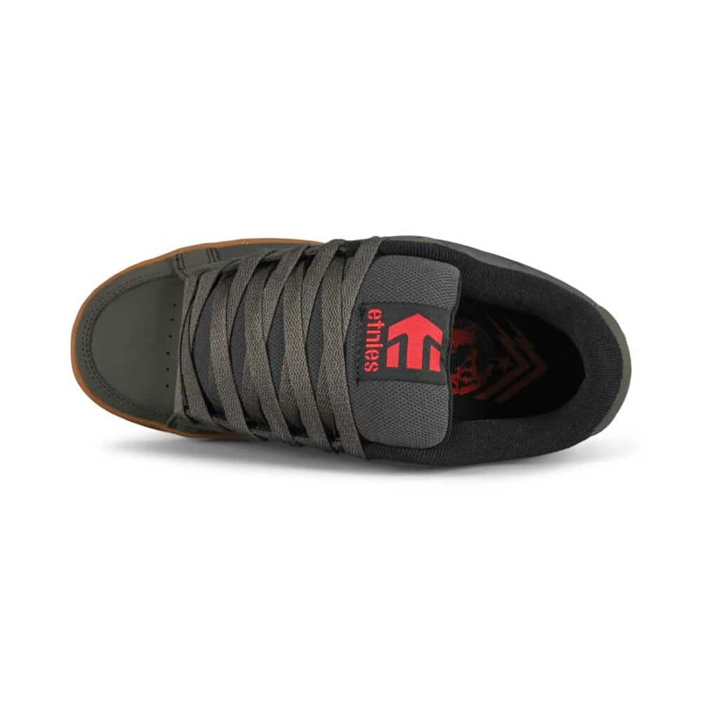 Etnies Metal Mulisha Kingpin 2 Skate Shoes - Dark Grey/Black/Gum