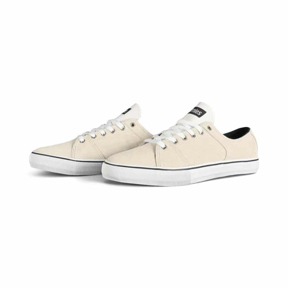 Etnies RLS Skate Shoes - White Suede