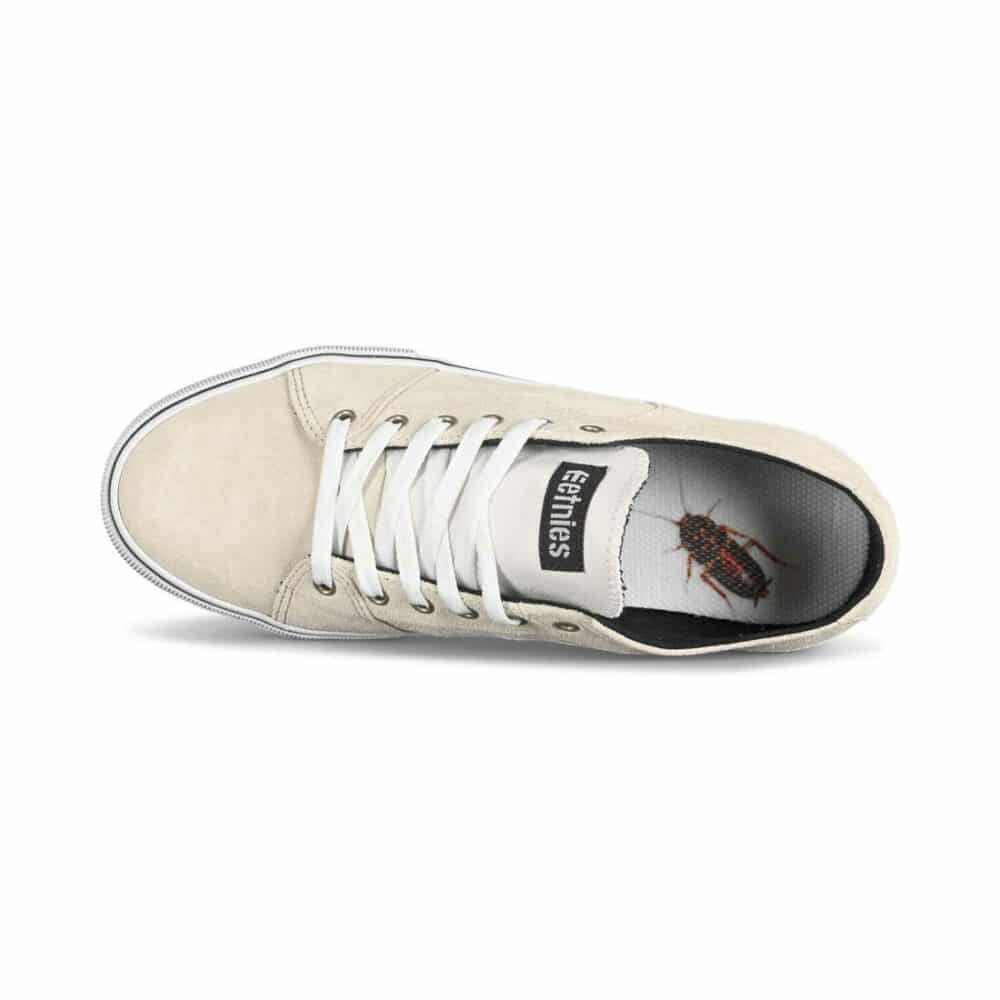 Etnies RLS Skate Shoes - White Suede