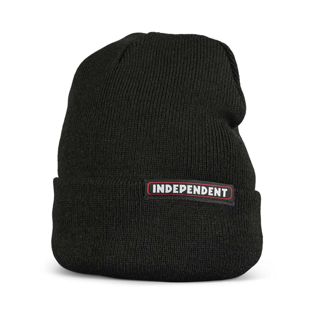 Independent Bar Beanie Hat - Black (AW21)