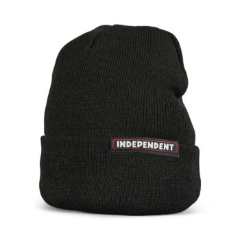 Independent Bar Beanie Hat - Black (AW21)