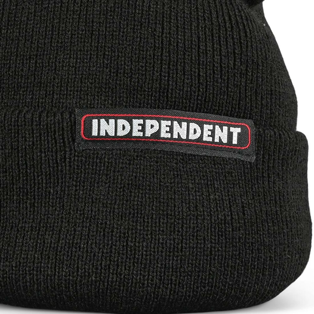 Independent Bar Beanie Hat - Black (AW21)
