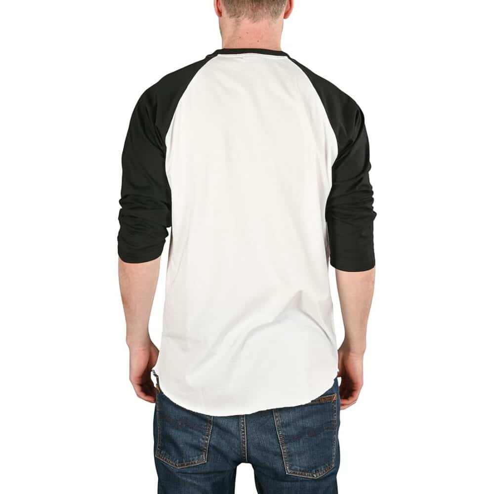 Independent Top Crust 3/4 Baseball Raglan T-Shirt - Black/White