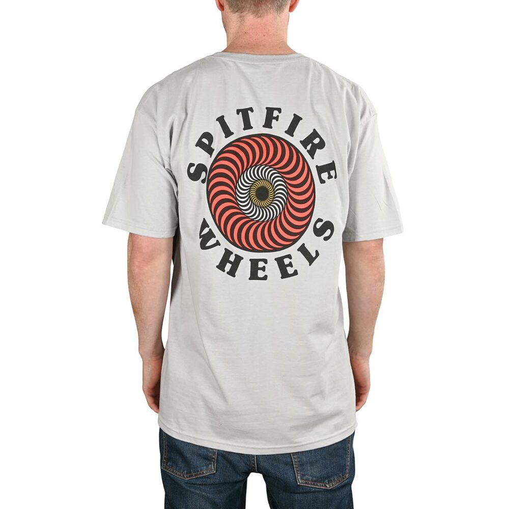 Spitfire OG Classic Fill S/S T-Shirt - Silver/Red/White/Yellow