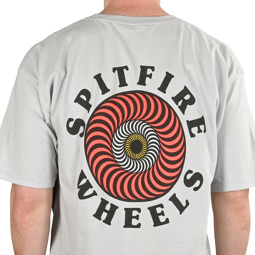 Spitfire OG Classic Fill S/S T-Shirt - Silver/Red/White/Yellow