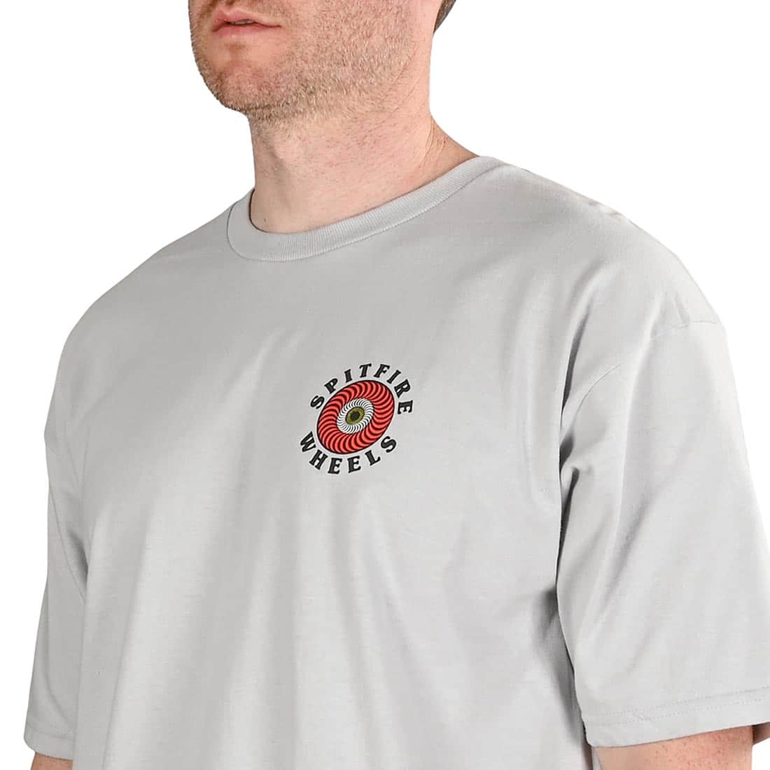 Spitfire OG Classic Fill S/S T-Shirt - Silver/Red/White/Yellow