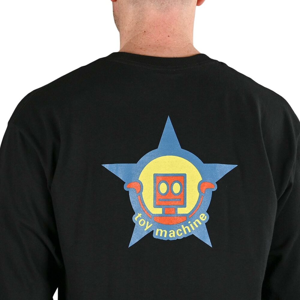 Toy Machine Robot Star L/S T-Shirt - Black