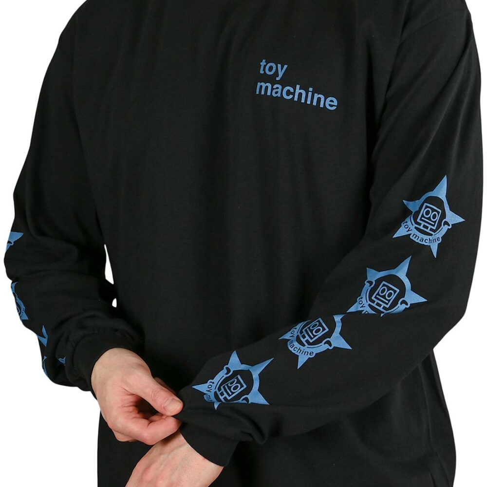 Toy Machine Robot Star L/S T-Shirt - Black