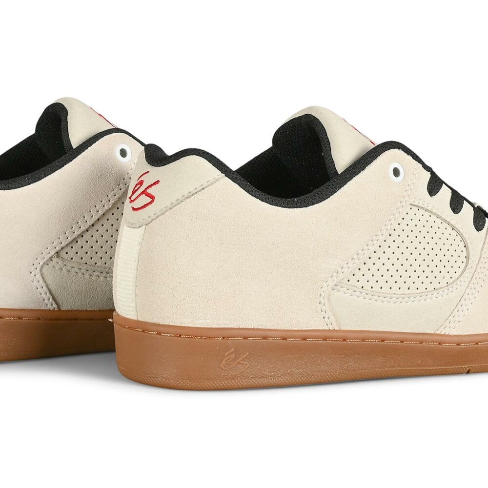 eS Accel Slim Skate Shoes - White/Gum/Black