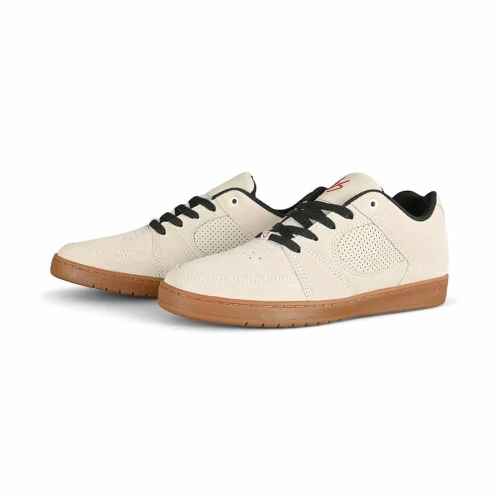 eS Accel Slim Skate Shoes - White/Gum/Black