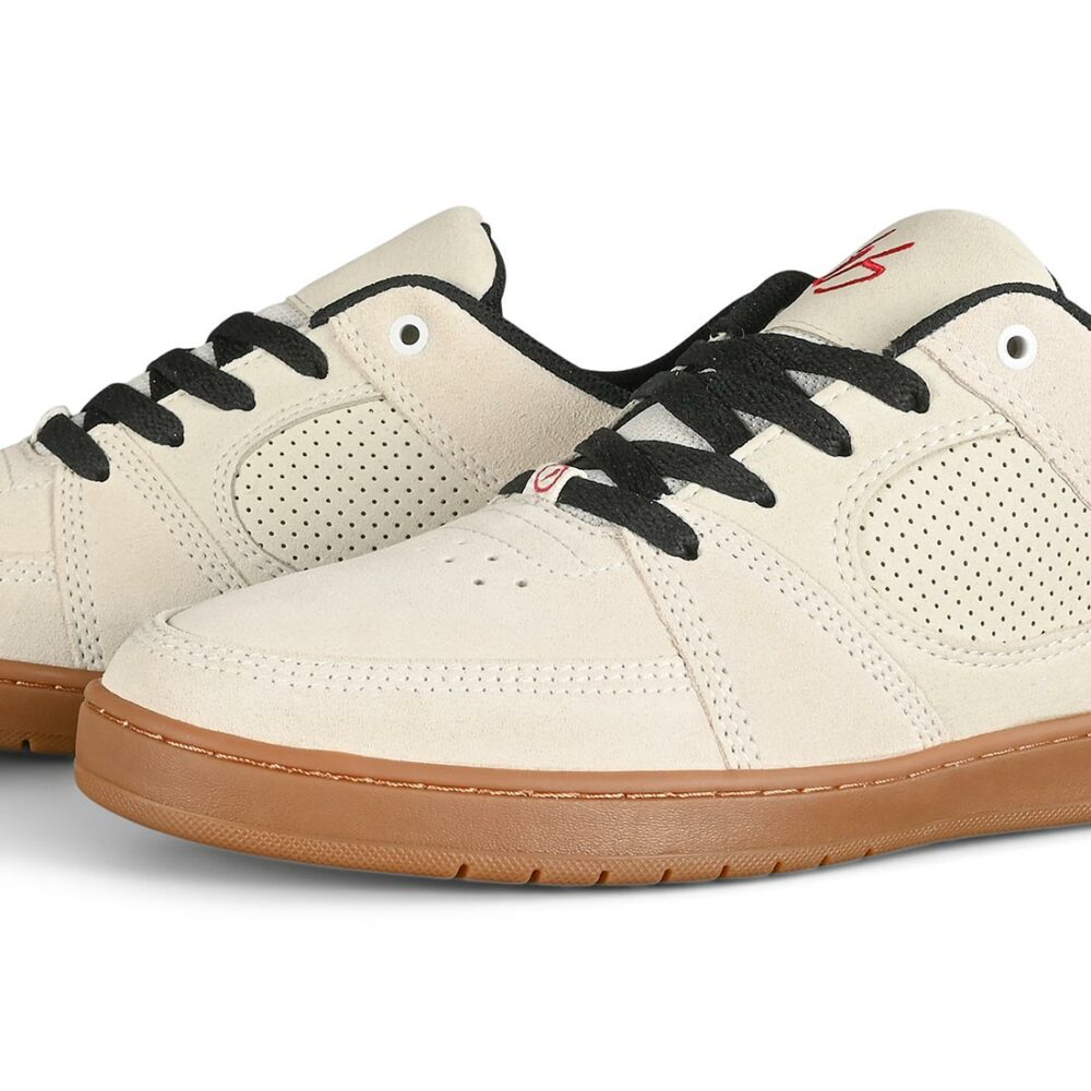 eS Accel Slim Skate Shoes - White/Gum/Black