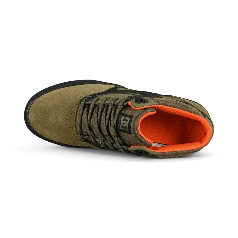 DC Kalis Vulc Mid WNT Skate Shoes - Army Green