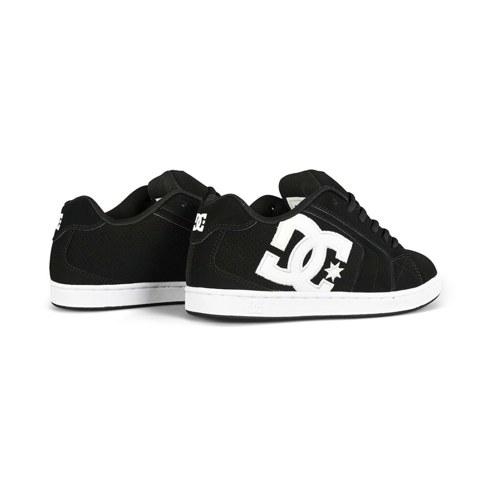 DC Net Skate Shoes - Black/Black/White