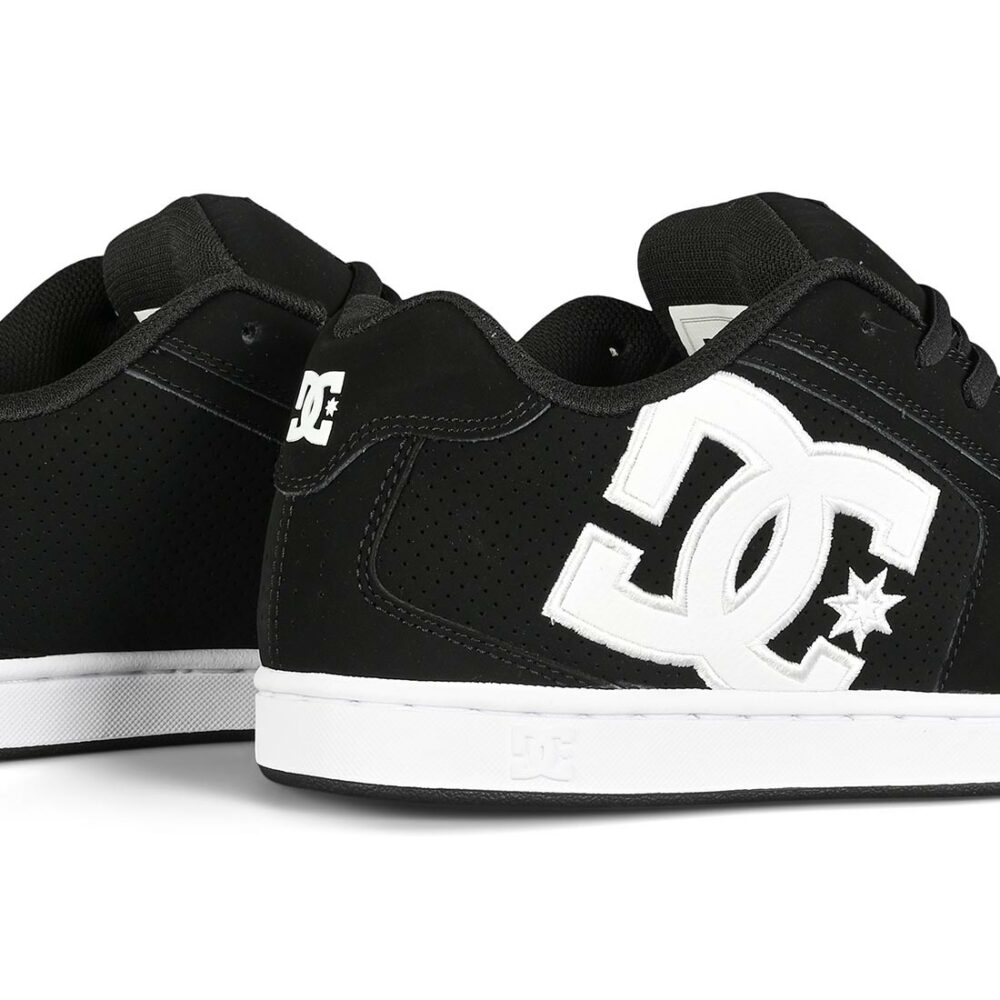 DC Net Skate Shoes - Black/Black/White