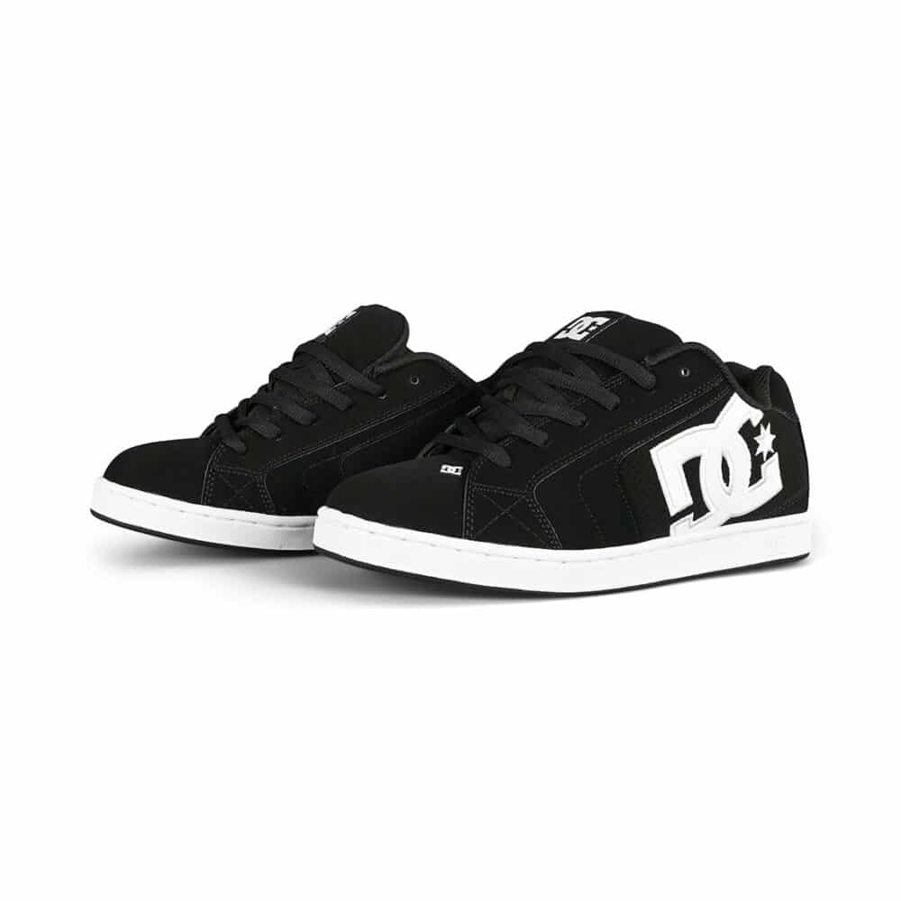 DC Net Skate Shoes - Black/Black/White